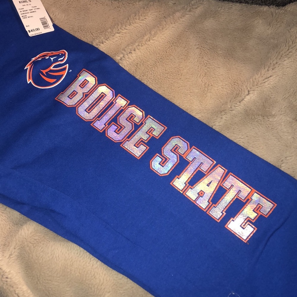 NWT Soffe Boise State Broncos Fleece Pants, XL—-Juniors - Picture 3 of 9